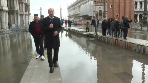 Následky záplav v Benátkách