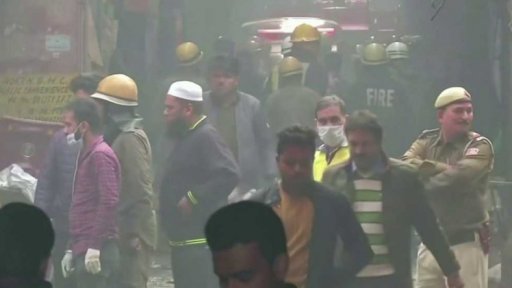 Požár v indickém Novém Dillí