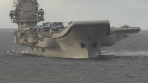 Požár na palubě lodi Admirál Kuzněcov