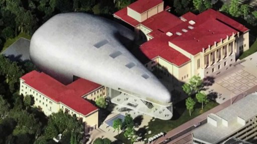 Vítězný návrh nové koncertní haly v Ostravě