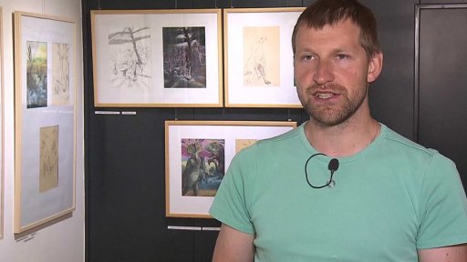 Barbora Kyšková maluje podle Zdeňka Buriana