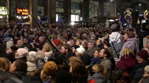 Maďarská demonstrace