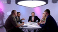 Robert Pelikán /ANO/; Lukáš Kolářík /Piráti/; Kateřina Valachová /ČSSD/; Daniel Hůle, analytik, Člověk v tísni