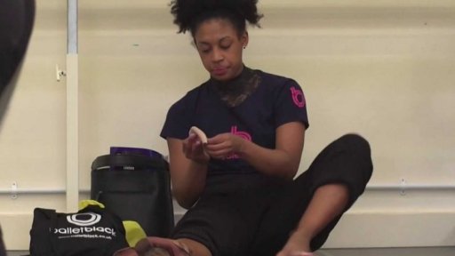 Baletní špičky pro tanečníky tmavé pleti