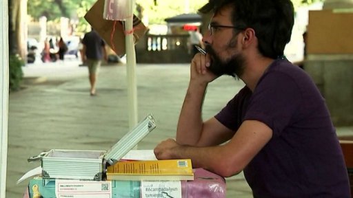 Protest madridských bezdomovců