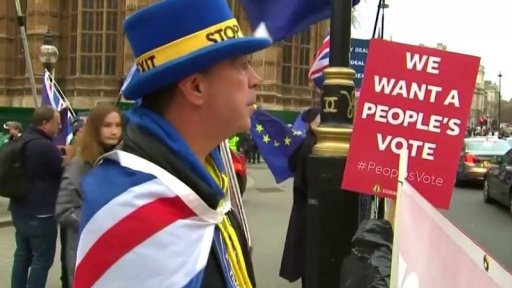 Nejslavnější demonstrant proti brexitu