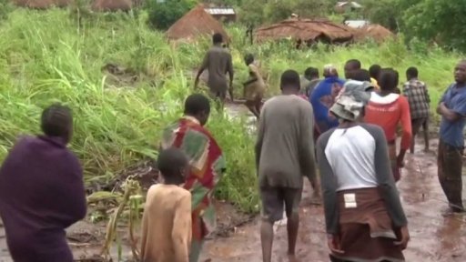 Následky ničivé cyklony v jižní Africe