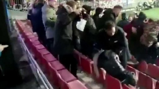 Pyrotechnika na fotbalovém zápase