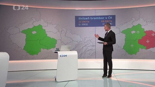 Sklizeň brambor v ČR