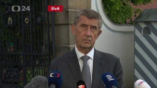 Brífink premiéra po jednání s M. Zemanem