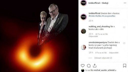 Tweet týdne: snímek černé díry