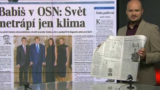 Titulní strana: Lidové noviny - Babiš v OSN