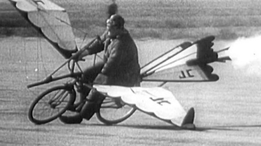 Komický pokus o cestu do vesmíru na bicyklu (1957)