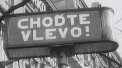 Změna dopravního směru už i v Praze (26. 3. 1939)