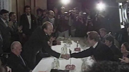 Setkání předsedy vlády a zástupců ÚV Národní fronty s představiteli Občanského fóra (1989)