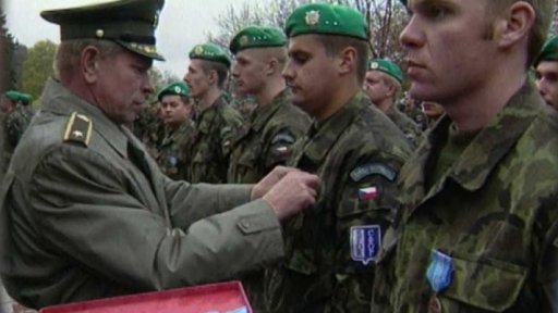 Zakončení mise našich vojáků v Bosně a Hercegovině (1999)