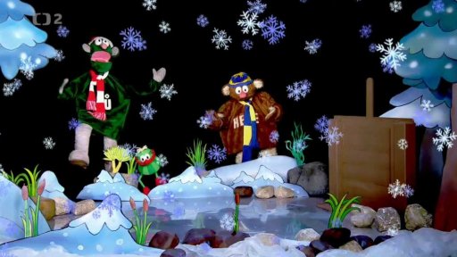 Jůheláci s Mufem vyrazili na led na rybníčku…