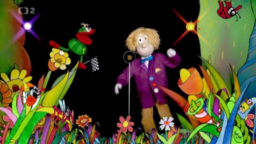 Muf stopuje Hary Šoumenovi rekord ve zpěvu písně Skákal pes přes oves.