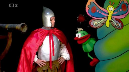 Muf a Hary se ptají sv. Martina, proč lidi baští na jeho počest pečené husy.