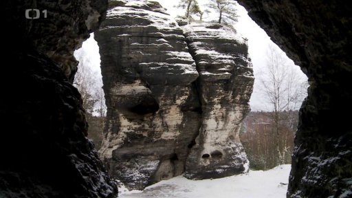 Tiské stěny pod sněhem