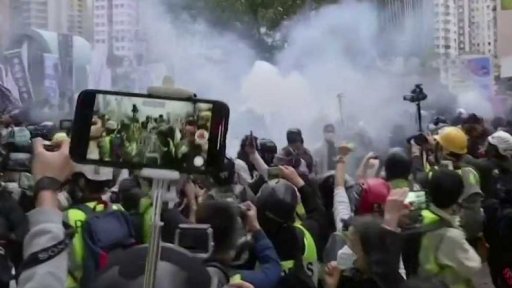 Čína a nepokoje v Hongkongu