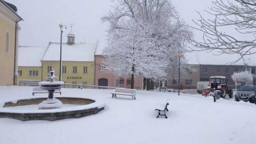 Sníh na jižní Moravě