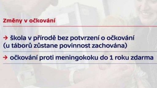 Změna pravidel pro očkování