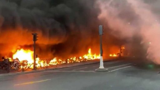 Nepokoje u pařížského nádraží