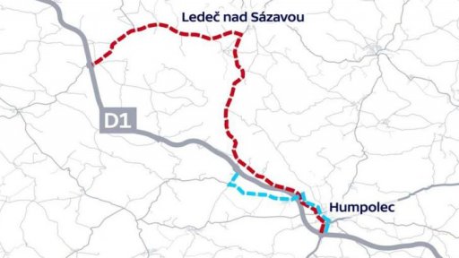 Dálnice D1 je na Vysočině uzavřená