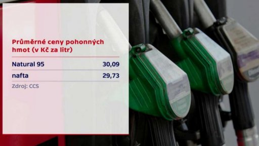 Průměrné ceny pohonných hmot