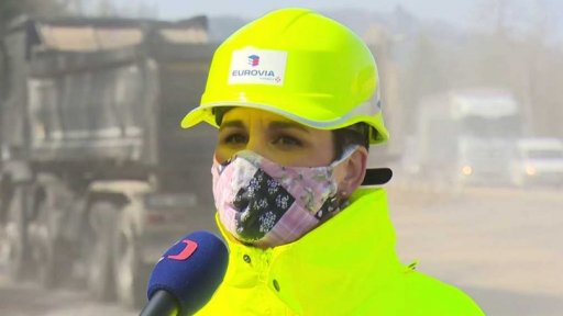 Práce na stavbě dálnic