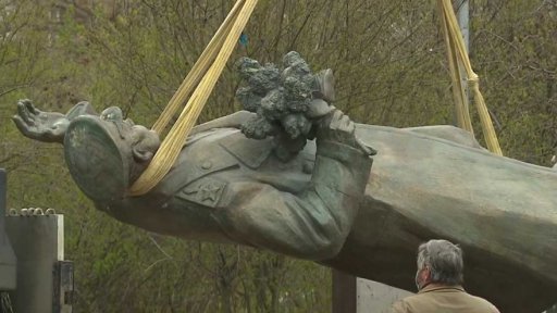 Pomník sovětského maršála Ivana Koněva