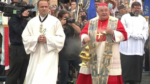 Požehnání mariánskému sloupu