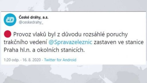 Ochromená vlaková doprava v Praze a okolí