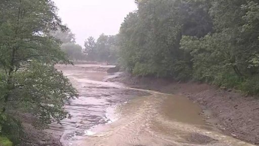 Hladina Olše stoupla