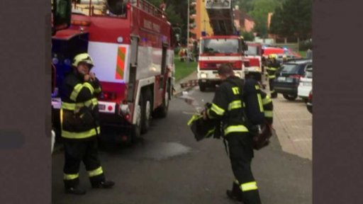 Výbuch a požár bytu v Ústí nad Labem