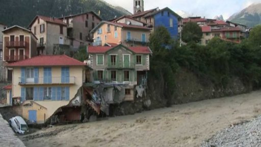 Záplavy v Itálii a ve Francii