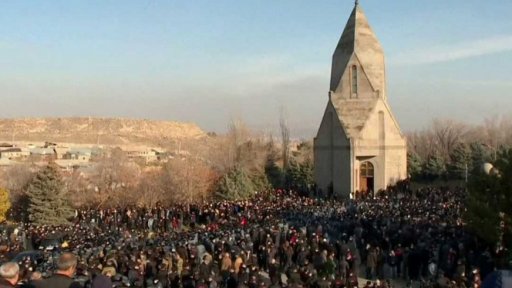 Smutek v Arménii za padlé vojáky