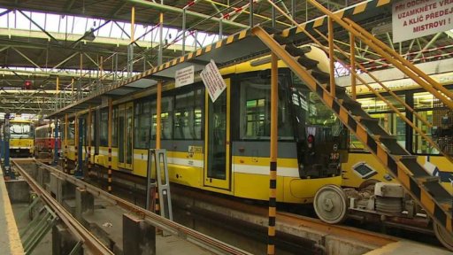 Bourání vozovny v Plzni