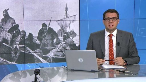 Vyzvednutí vikingské pohřební lodi