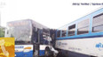 Na Benešovsku se srazil autobus s vlakem