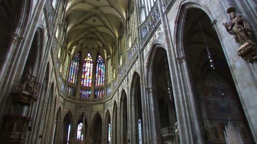 Zničení interiéru svatovítské katedrály v prosinci 1619