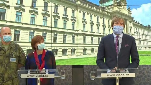 Brífink ministra zdravotnictví Adama Vojtěcha