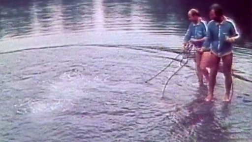 Cvičení potápěčů záchranářů ve volné přírodě (1980)