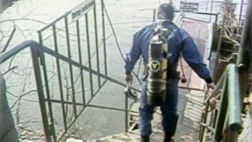 Potopená pražská sauna Slovanka (1987)