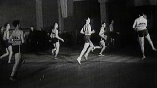 Basketbalové utkání jako příprava na LOH (1948)
