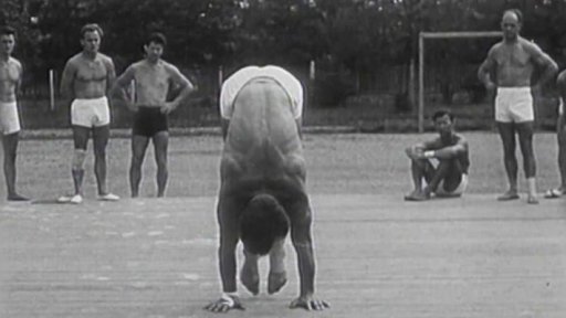 Příprava olympijského mužstva nářaďovců Sokola (1948)