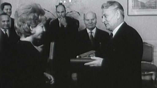 Prezident přijal úspěšné olympioniky (1964)