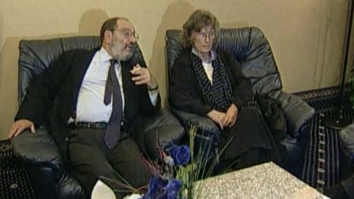 Umberto Eco na návštěvě Prahy (2000)
