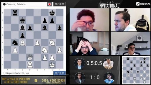 Elitní šachový turnaj v on-line prostředí